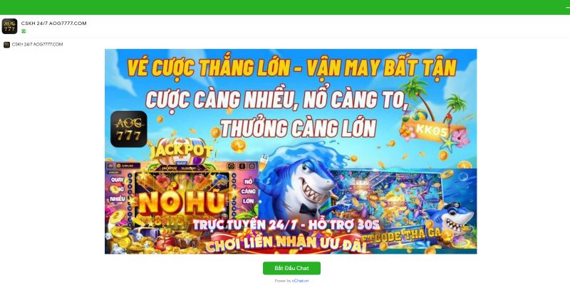 Liên hệ AOG777 online